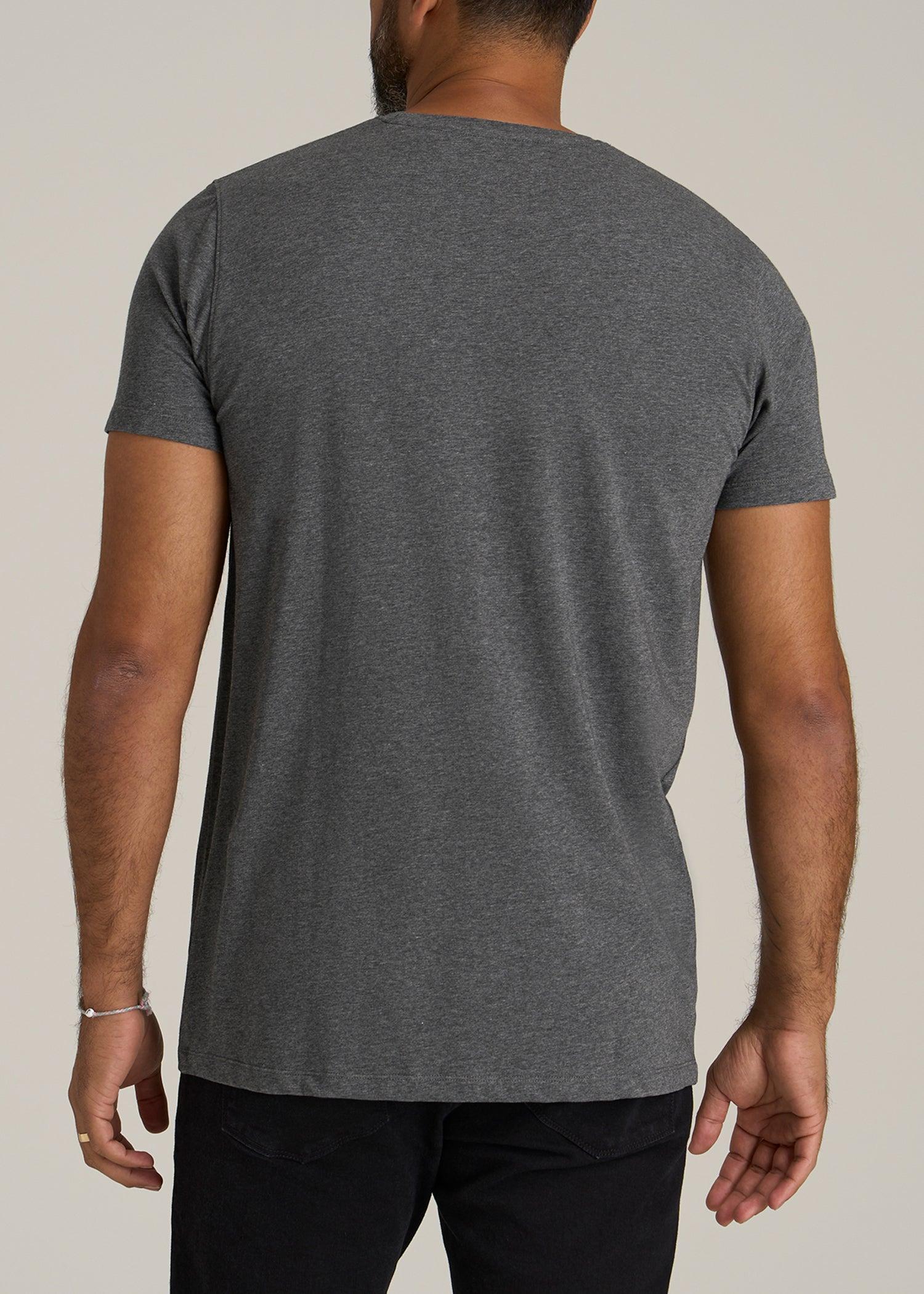 Logo Tee for Tall Men in Charcoal Mix Product Image