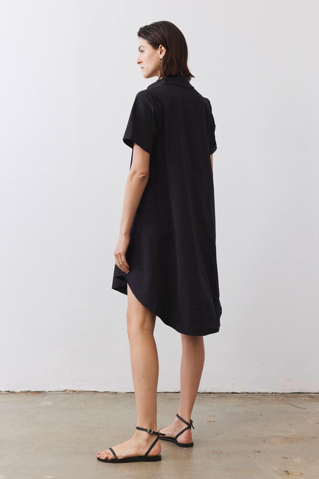 Oversized Pinch Waist Poplin Dress Product Image