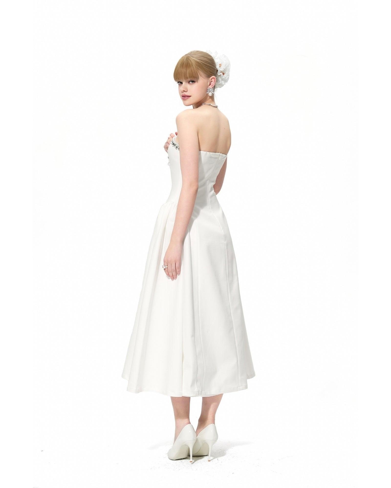Nicolette Dress (White) Product Image