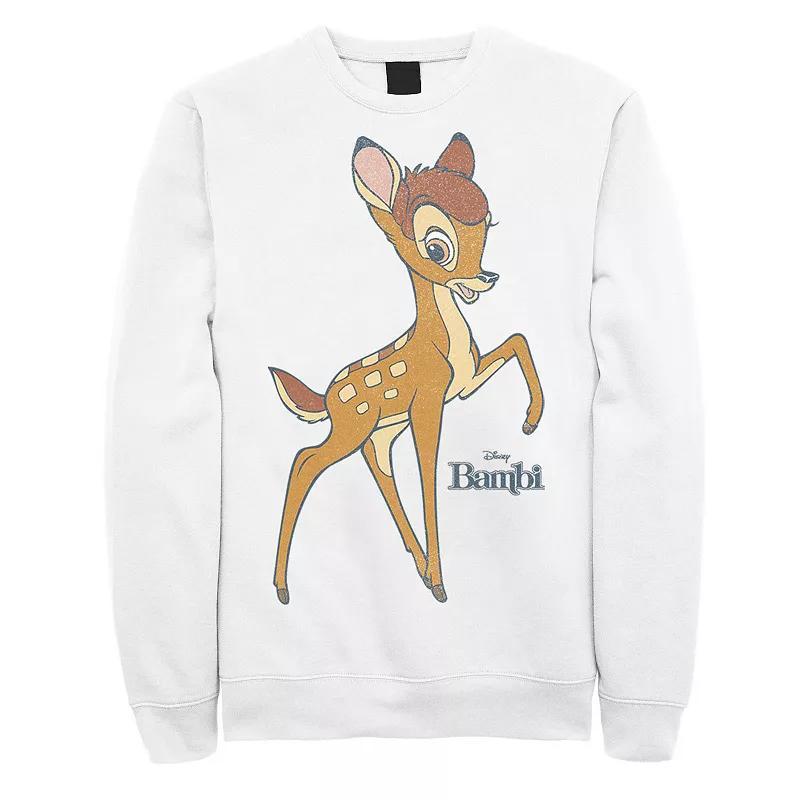 Disney's Bambi Simple Portrait Logo Men's Sweatshirt, Size: Large, White Product Image