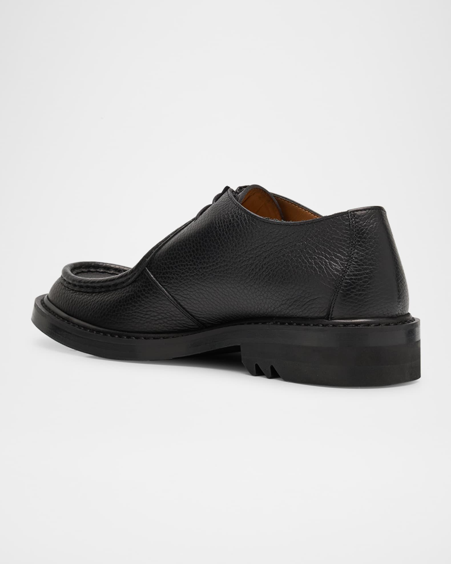 Men's QU110 Grained Leather Derby Shoes Product Image