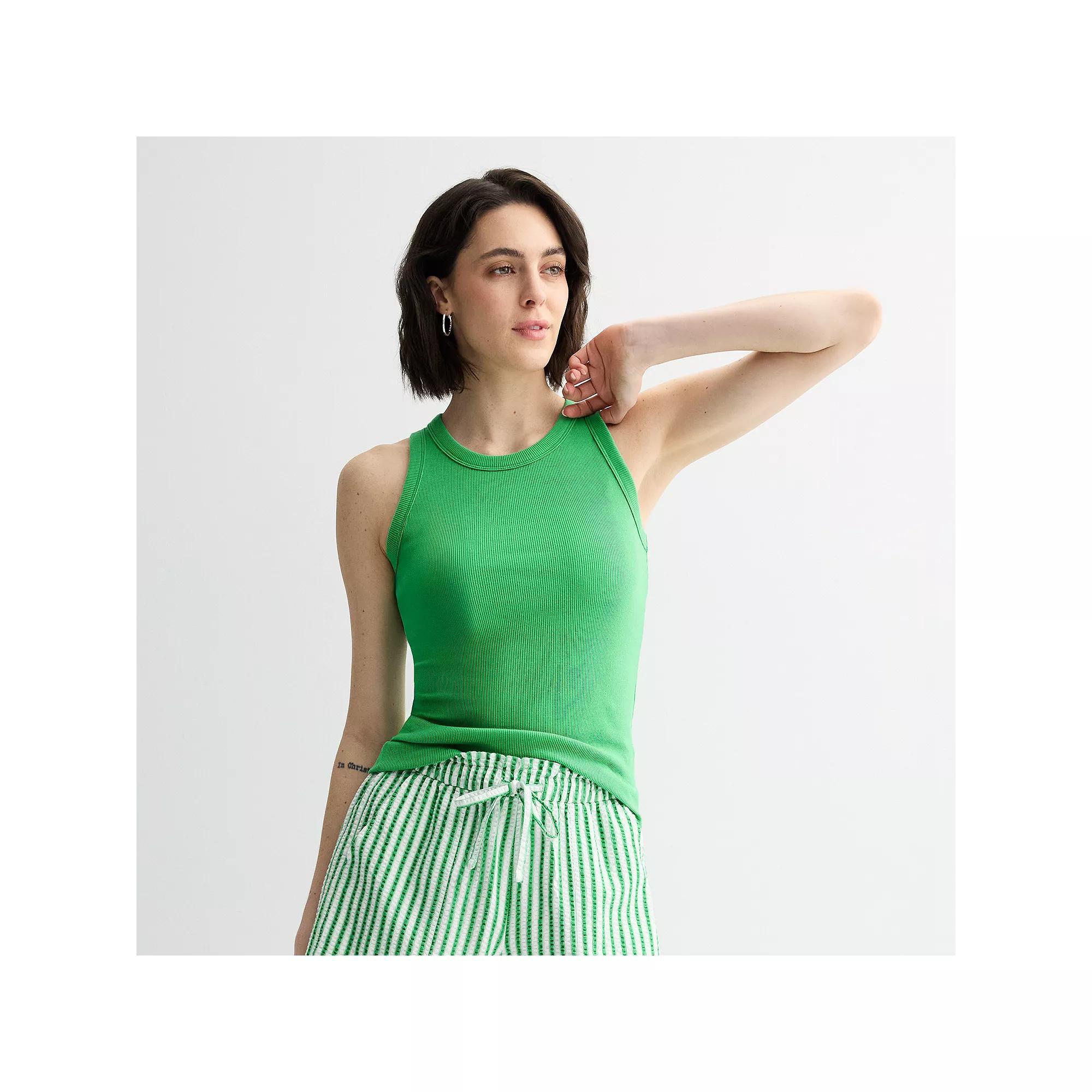 Women's Sonoma Goods For Life® High Neck Layering Tank Top, Size: XS, Cobaltampanula Product Image