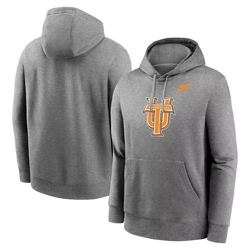 Men's Nike Heather Gray Cleveland Browns Rewind Club Logo Pullover Hoodie, Size: 3XL, Grey Product Image