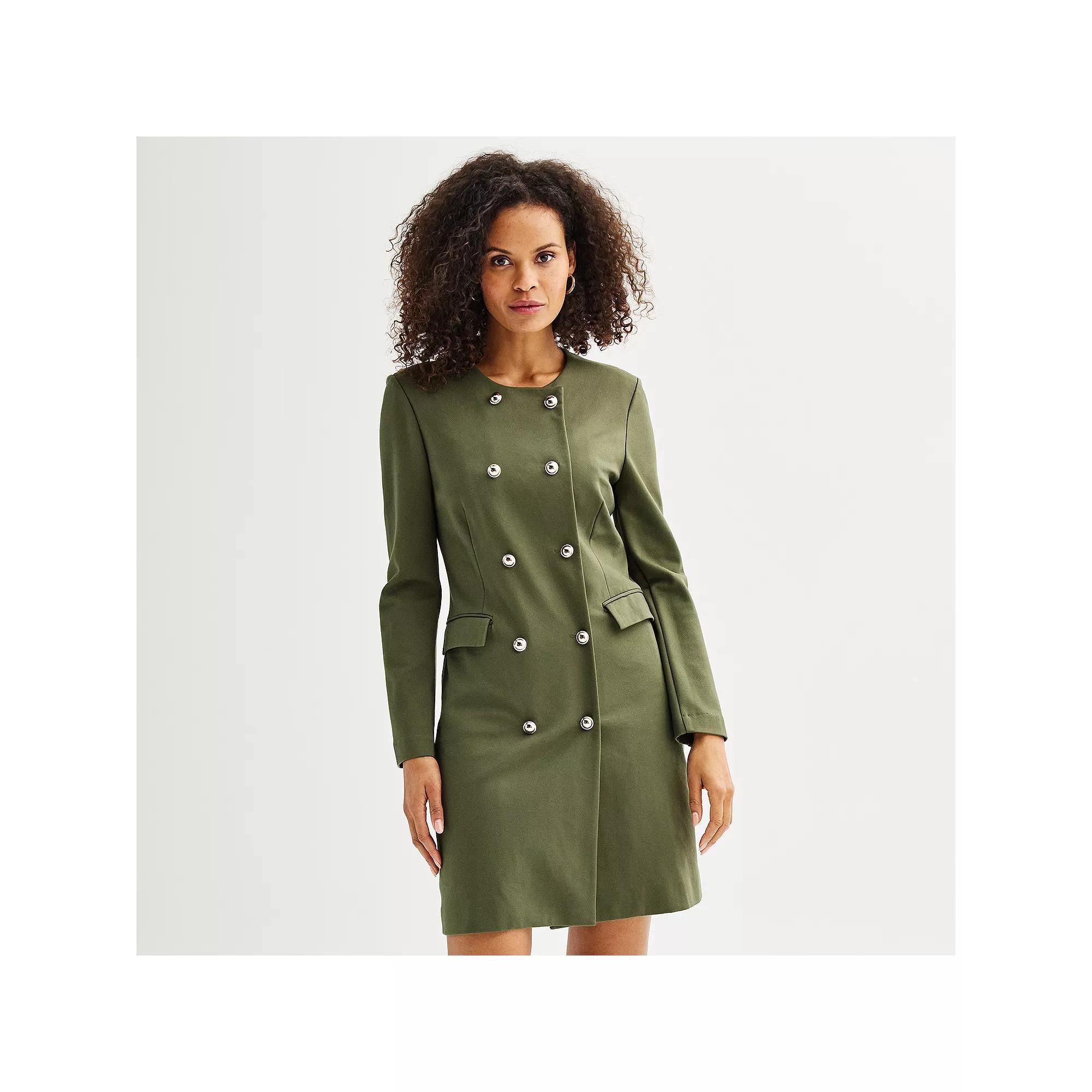 Women's Nanette Lepore Long Sleeve Blazer Dress, Size: 14, Green Product Image