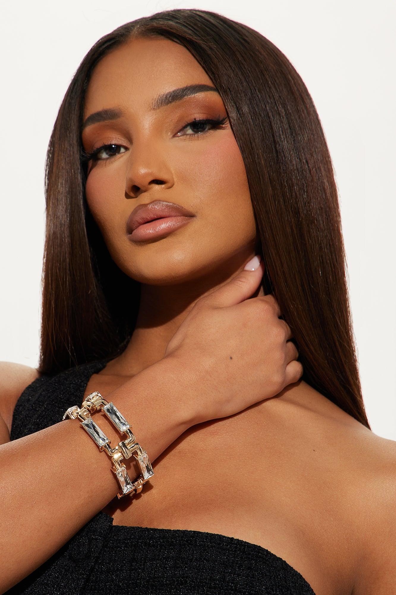 Nellie Bracelet - Gold/Clear Product Image