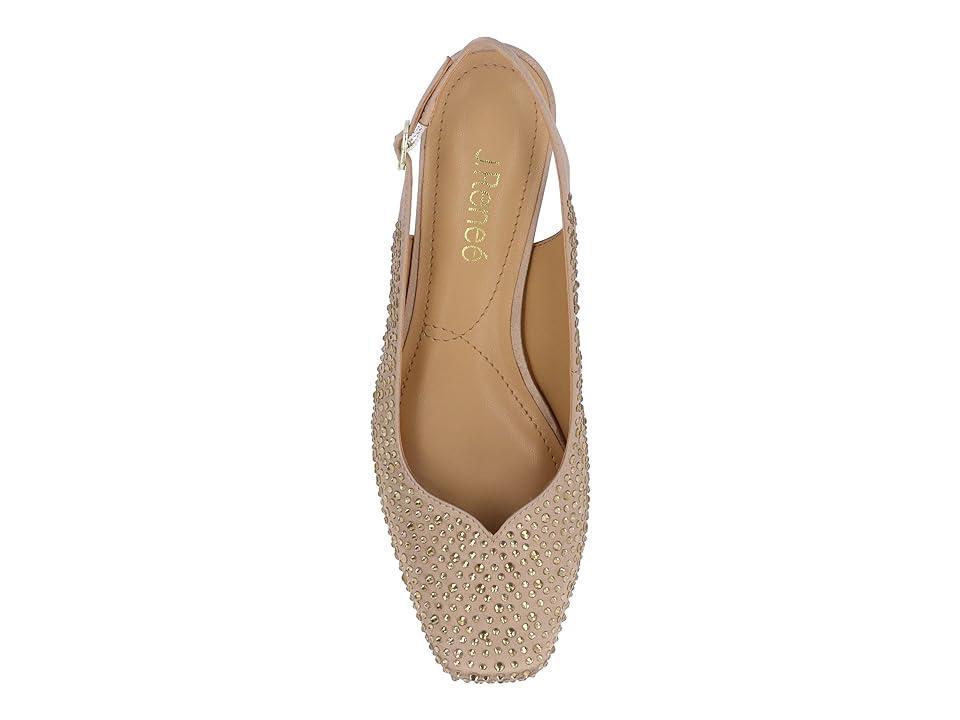 J. Renee Baline Satin Rhinestone Slingback Pumps Product Image