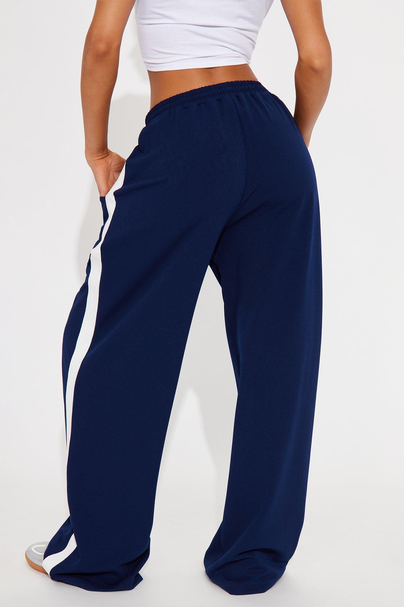 Point Of View Track Trouser Pant - Navy Product Image