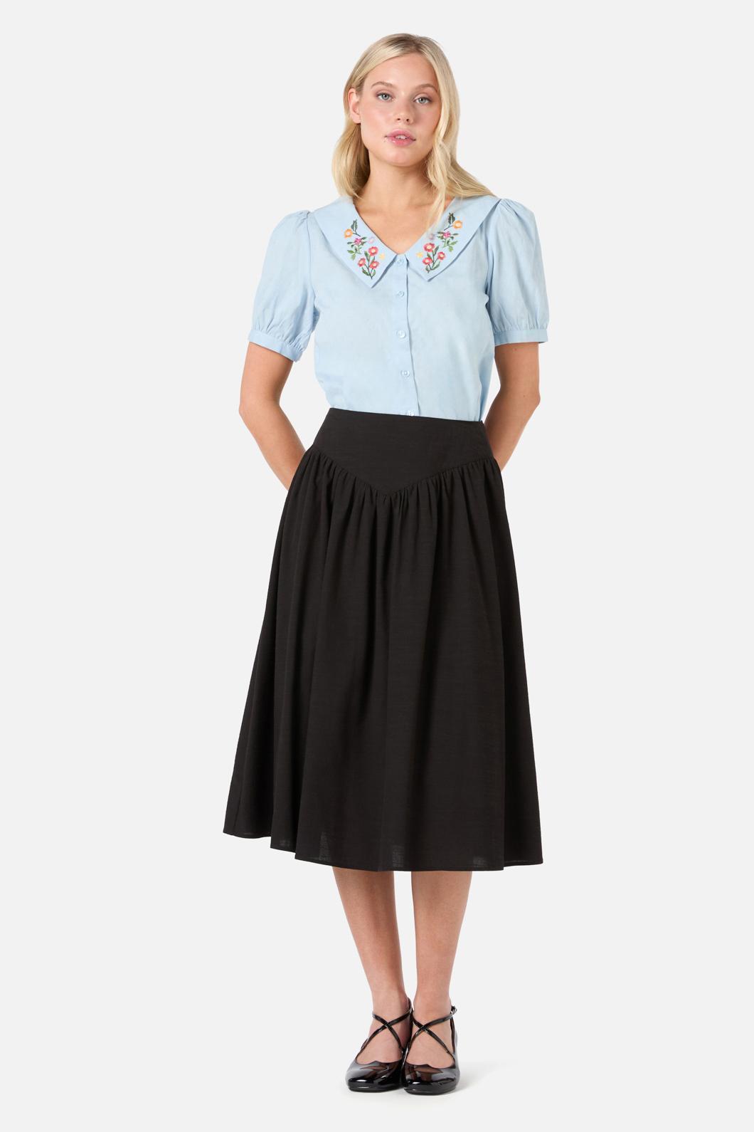 Lattice Embroidered Blouse Product Image