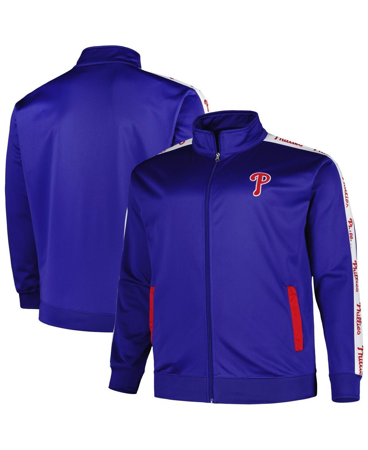 Men's Royal Philadelphia Phillies Big & Tall Tricot Track Full-Zip Jacket, Size: 2XLT, Blue Product Image