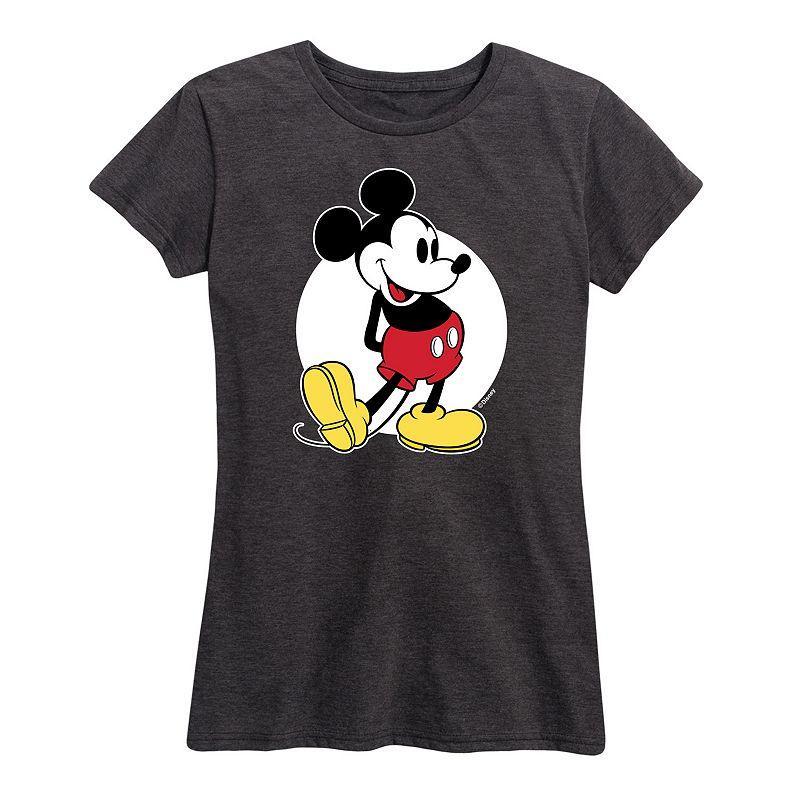 Disney's Lilo & Stitch Women's I Love Stitch Graphic Tee, Size: Medium, Heather Grey Product Image