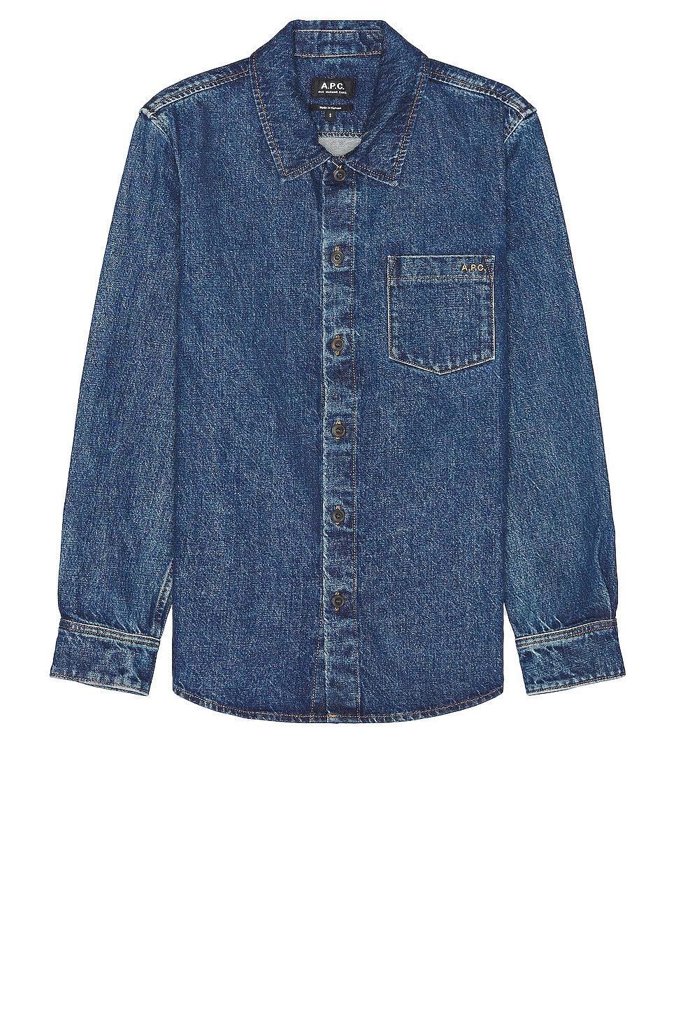 A. p.c. Surchemise Vittorio Stone Washed Denim Jacket Product Image
