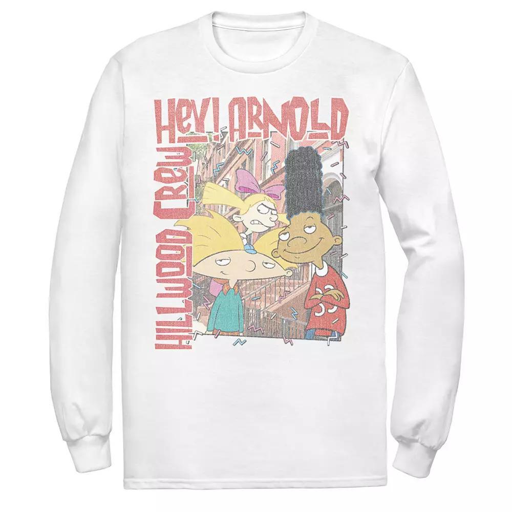 Men's Nickeloden Hey Arnold Colorful Hillwood Poster Tee, Size: Small, White Product Image