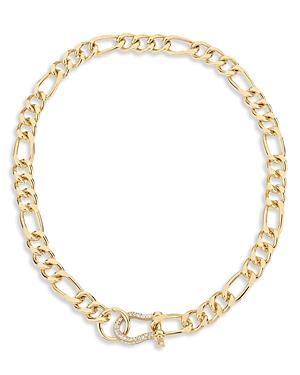 Ettika Cuffed Love Pave Collar Necklace in 18K Gold Plated, 16 Product Image