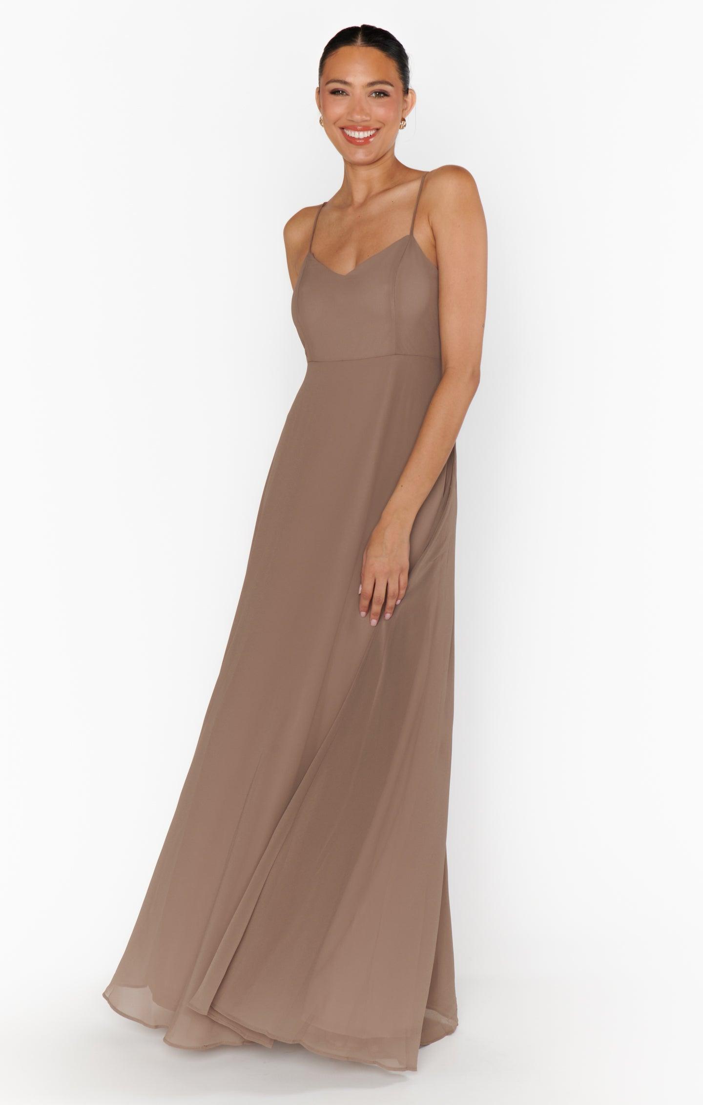 Faith Maxi Dress ~ Dune Chiffon Product Image