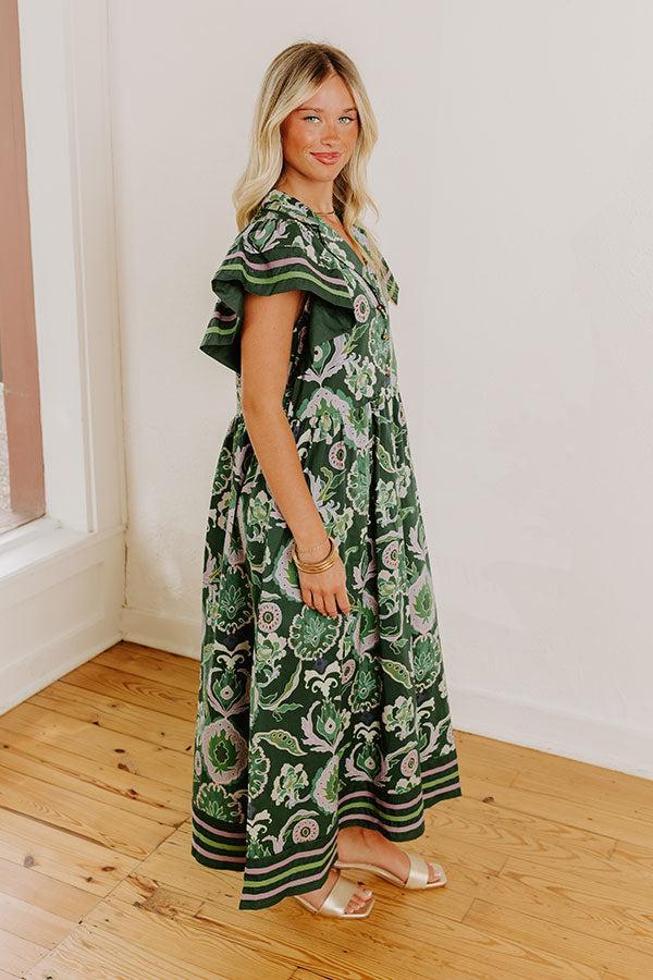 Charming Embrace Floral Midi Dress Product Image