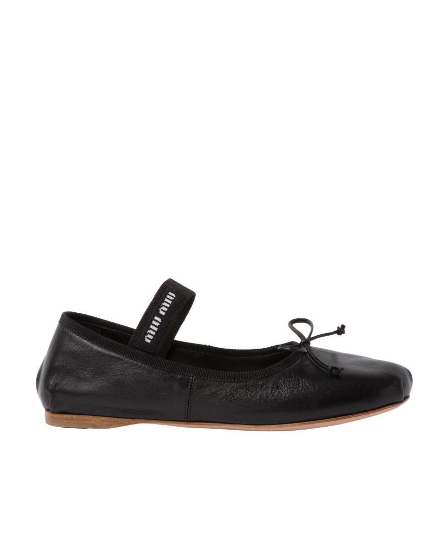 logo-strap ballerina shoes Product Image