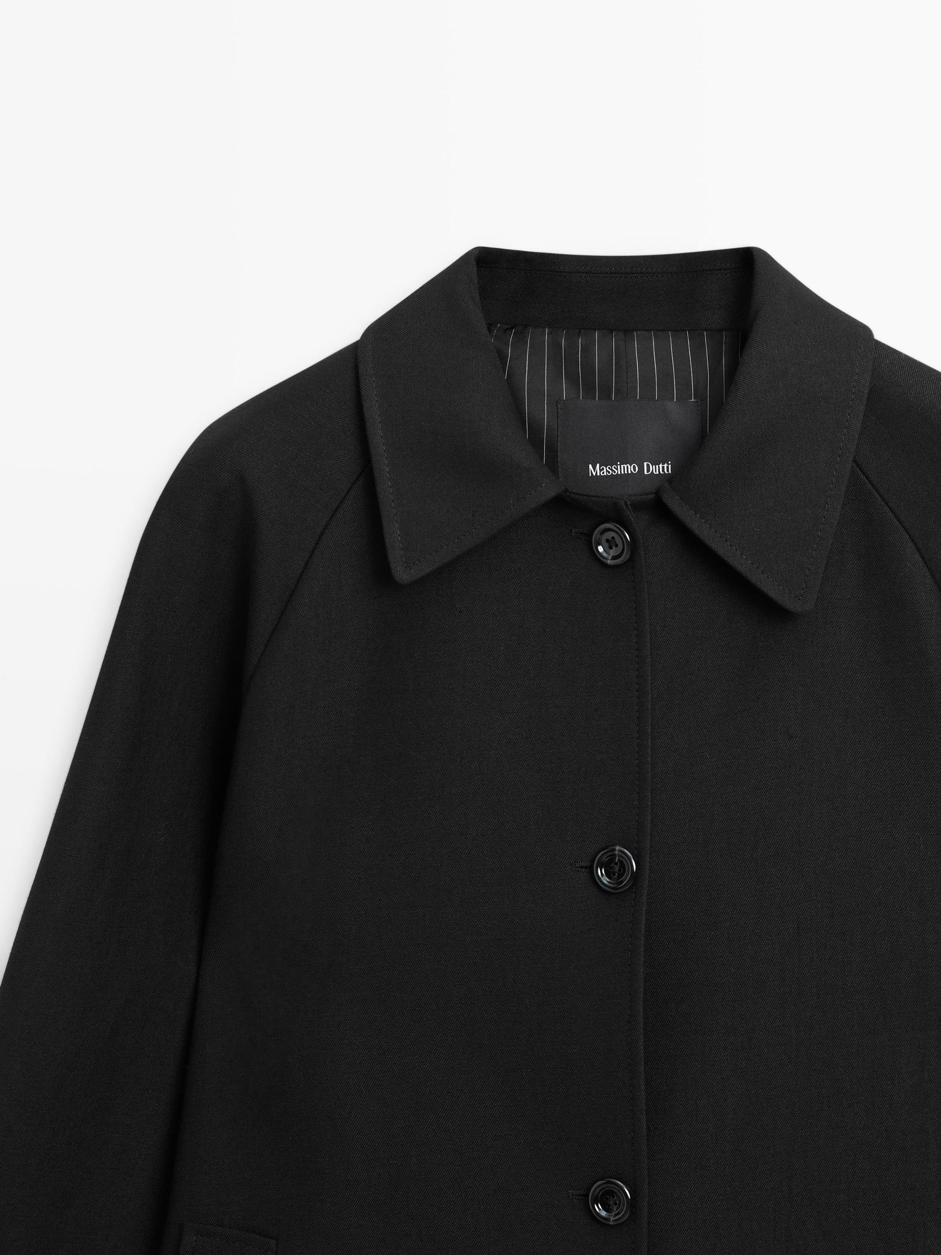Long wool blend coat Product Image