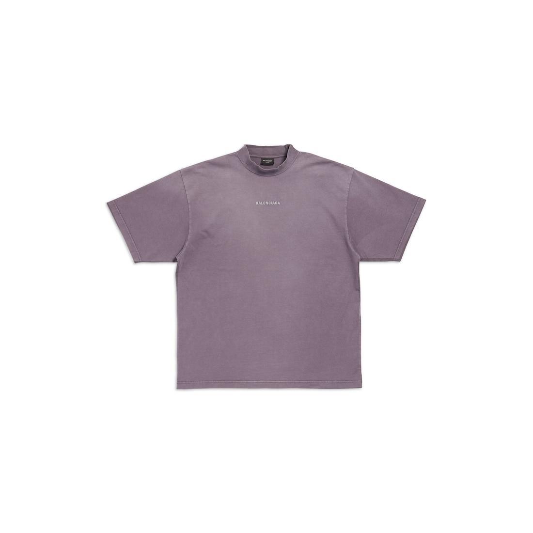 Balenciaga Back T-shirt Medium Fit in Purple/grey Product Image
