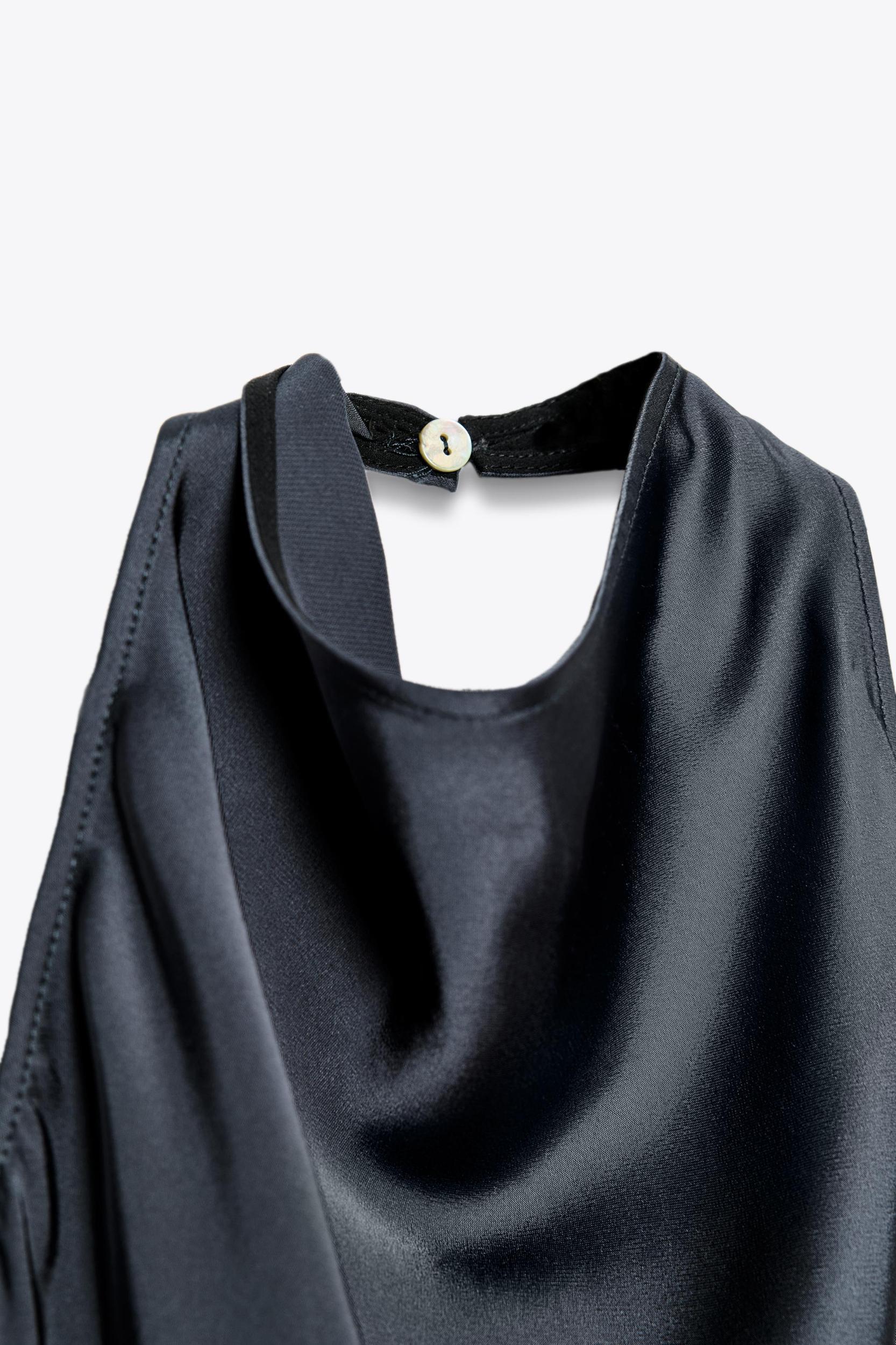 ZW COLLECTION SATIN HALTER TOP Product Image