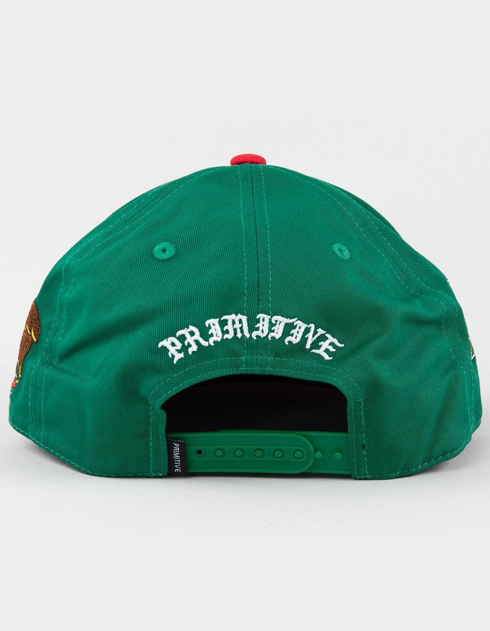 PRIMITIVE Por Vida Snapback Hat - GREEN COMBO Product Image