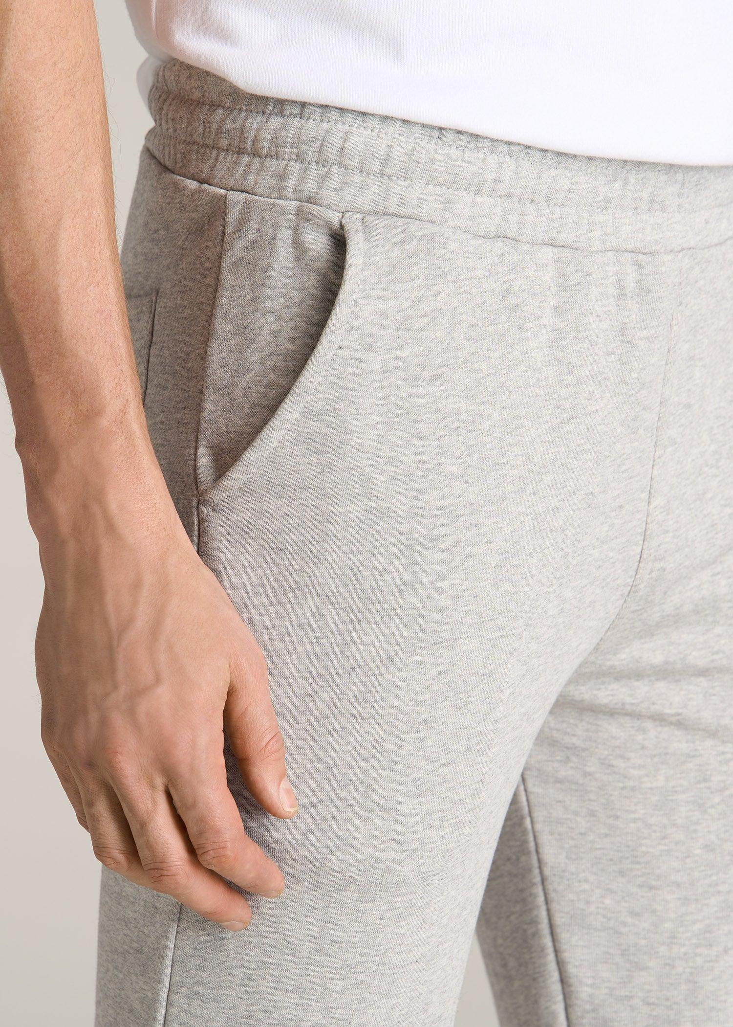 Wearever French Terry Sweatpants for Tall Men in Grey Mix Product Image