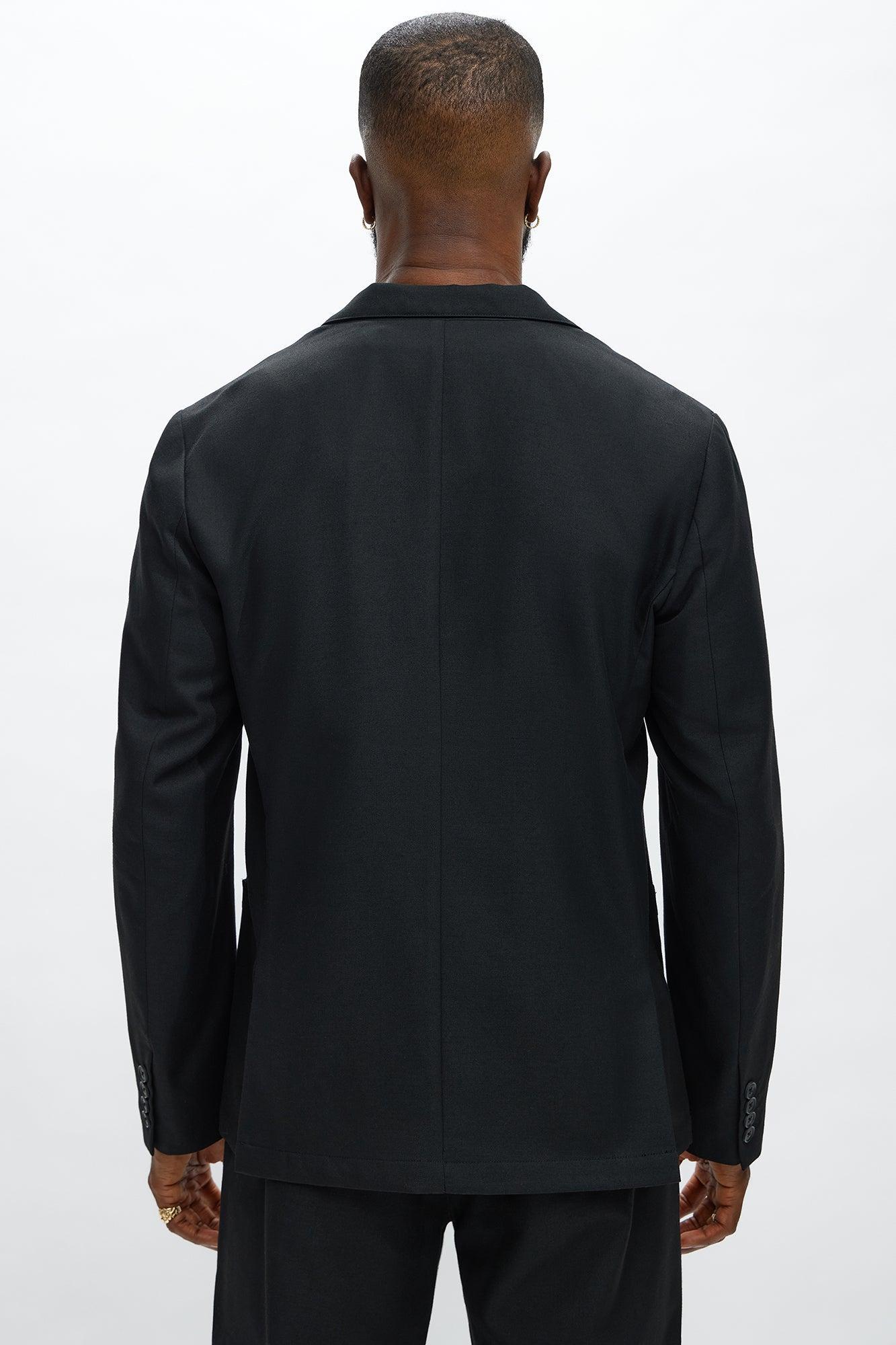 Slim Modern Lightweight Everyday Jacket - Black Product Image
