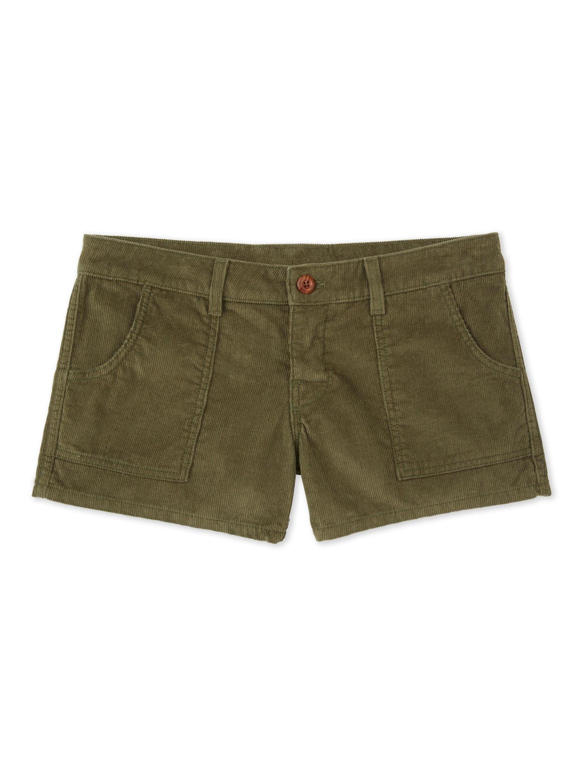 Women's Classic Corduroy Shorts - Olive Product Image