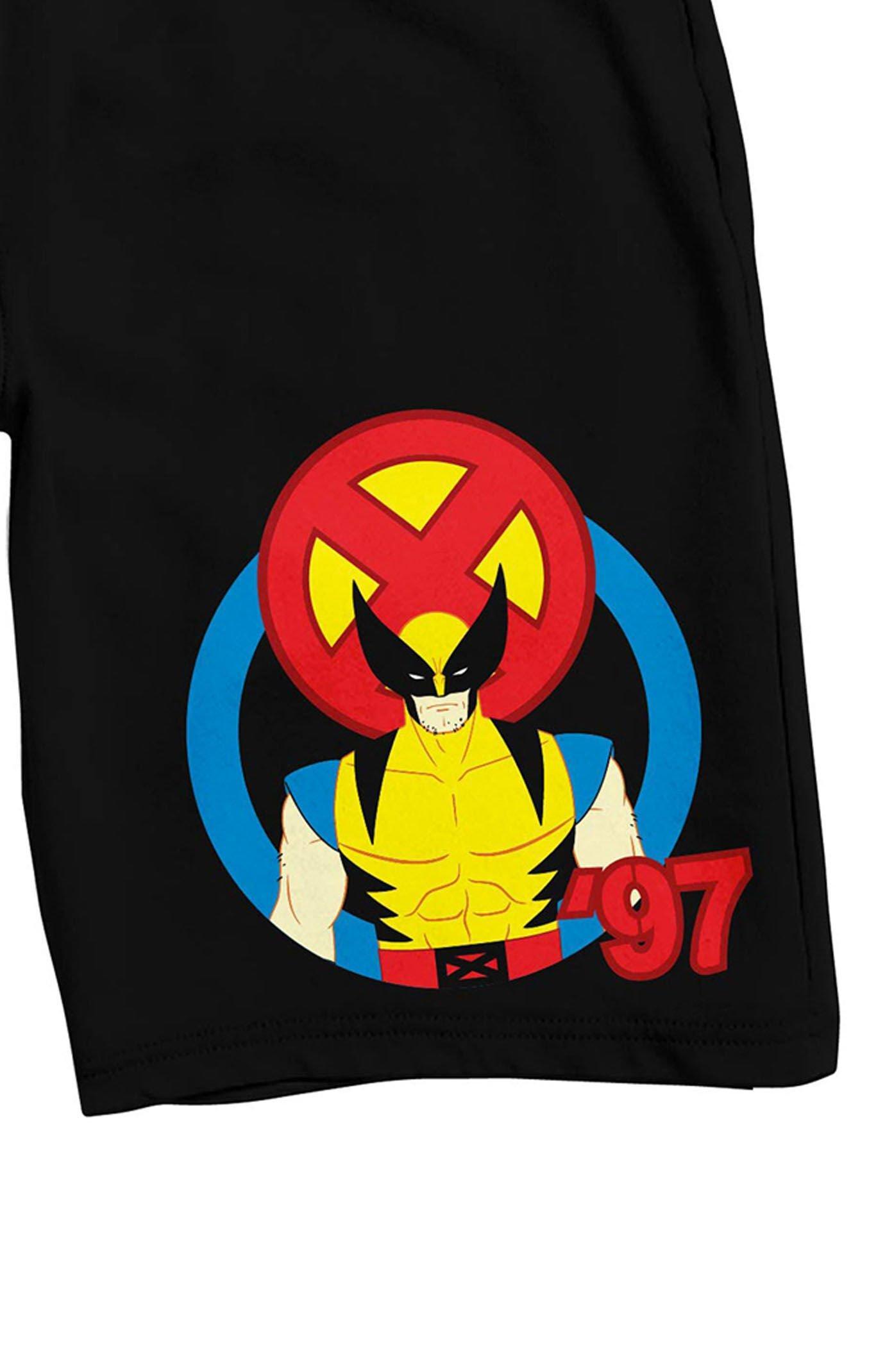 Men's Marvel X-Men 97 Wolverine Sleep Shorts, Size: XL, Black Product Image