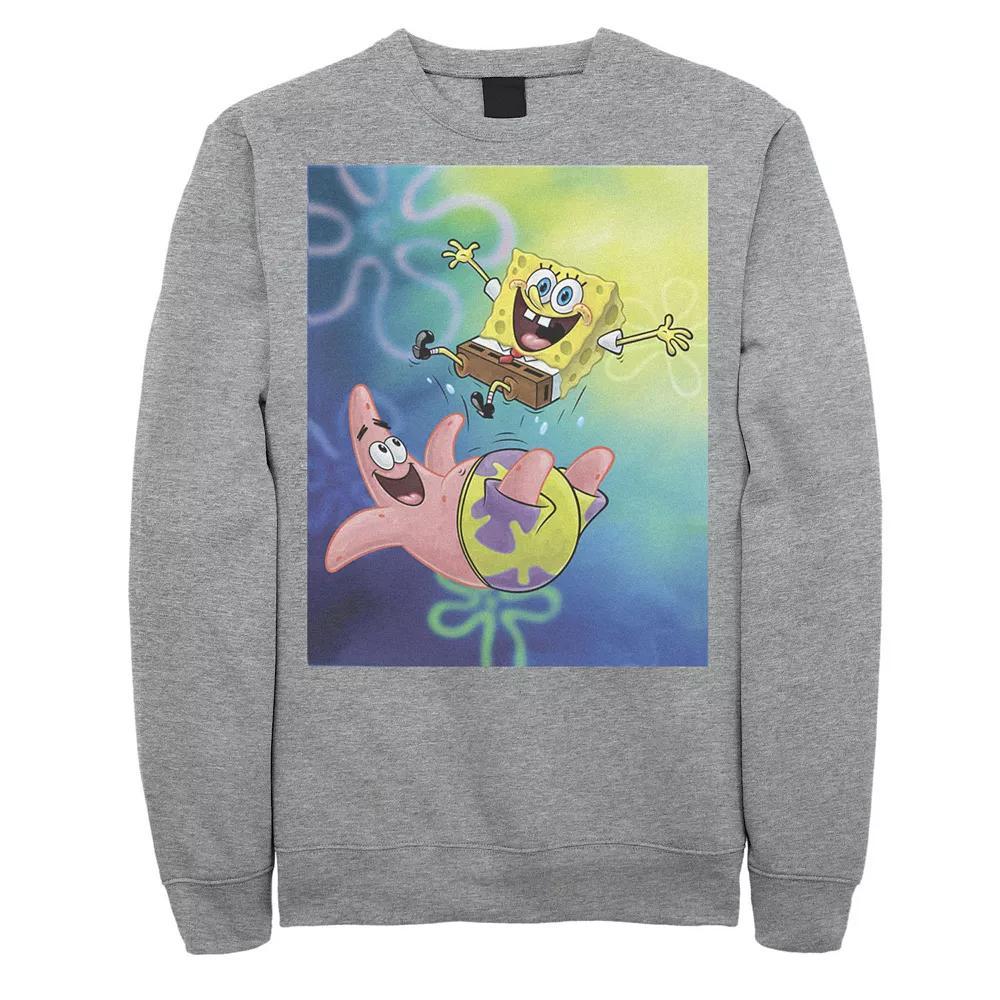 Men's Nickelodeon Spongebob Squarepants Patricks Star Best Buddies Graphic Fleece Pullover, Size: Large, Black Product Image