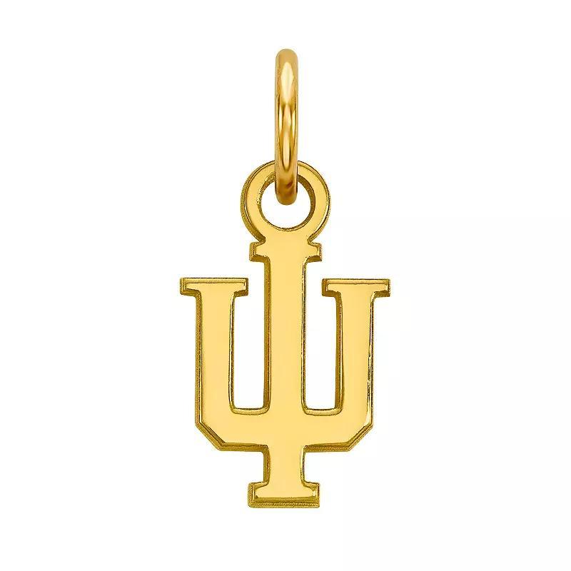 LogoArt Sterling Silver 14K Gold Plated Indiana Hoosiers Pendant, Women's, Size: 15 mm Product Image