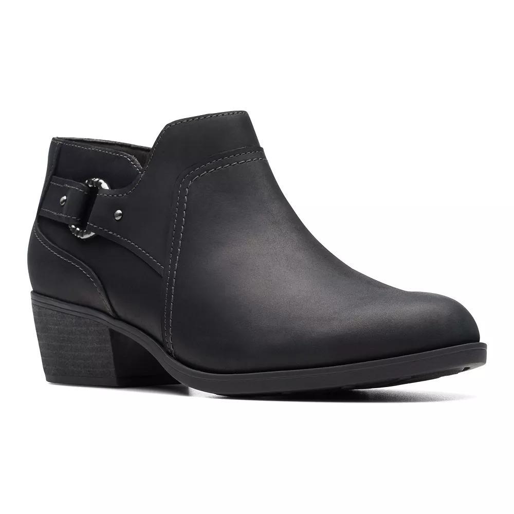 Clarks® Charlten Grace Women's Leather Dress Boots, Size: 5 Medium, Black Product Image