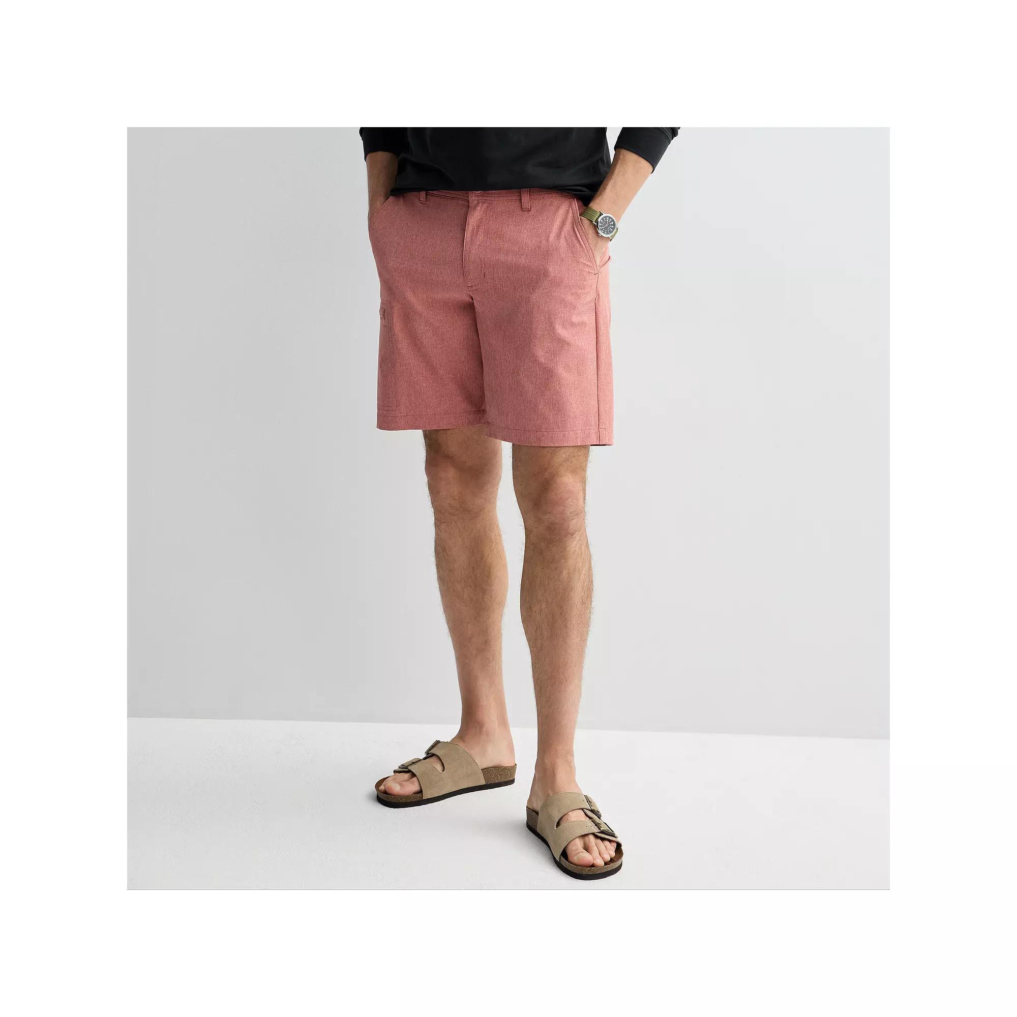Men's Sonoma Goods For Life® 9-in. Performance Utility Shorts, Size: 30 9 IN, Dark Pink Product Image