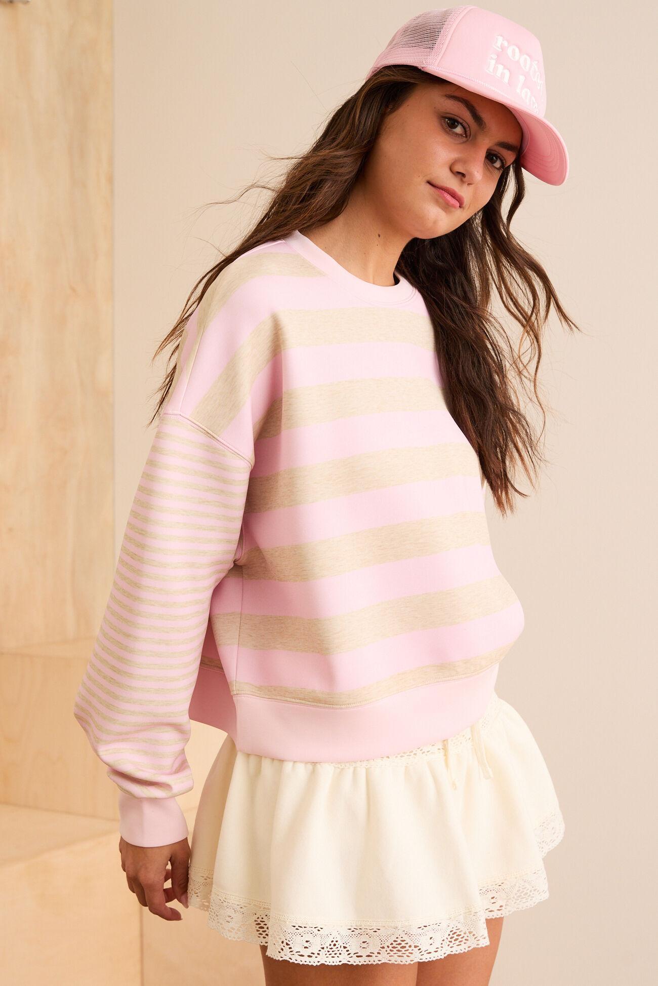 Supersoft Stripe Crewneck Product Image