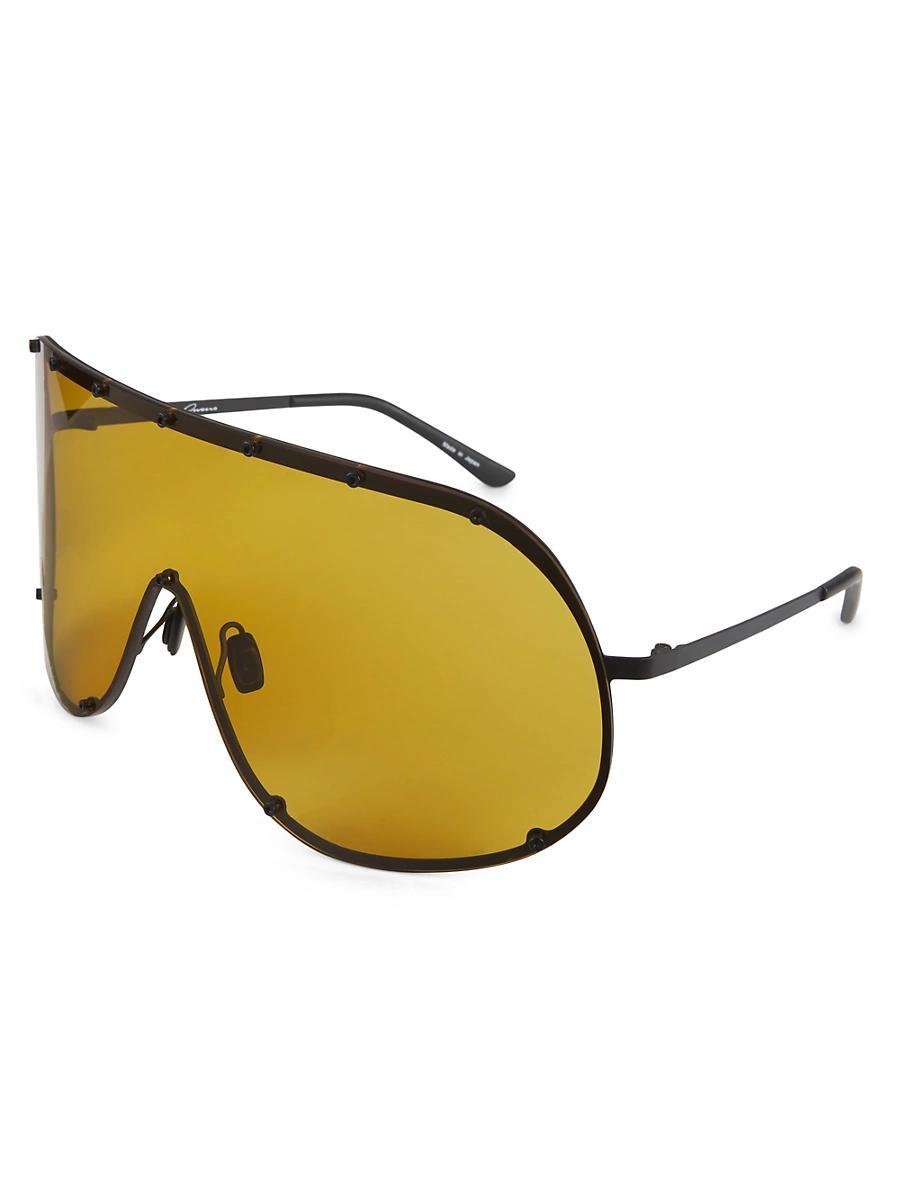 Mens Solid-Frame Shield Sunglasses Product Image