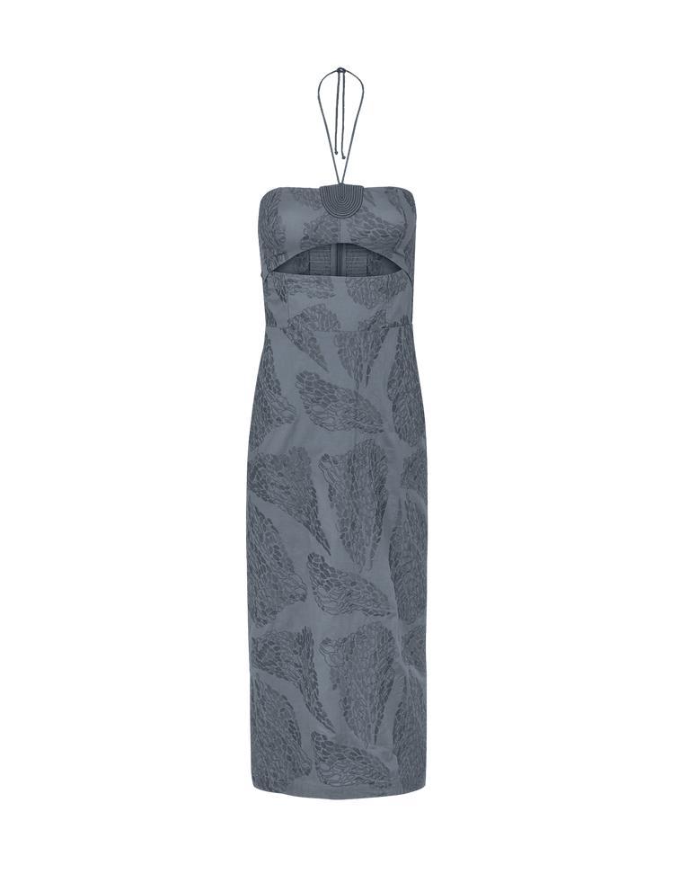Yara Midi Dress - Embroidered West Coast Product Image