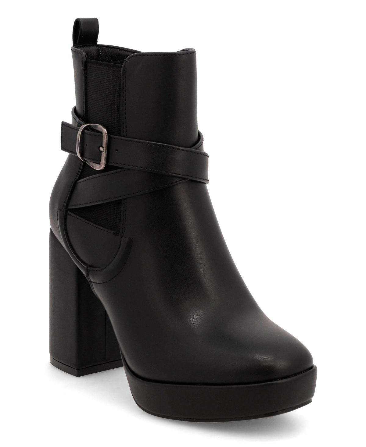 Mia Womens Esther Block Heel Booties Product Image