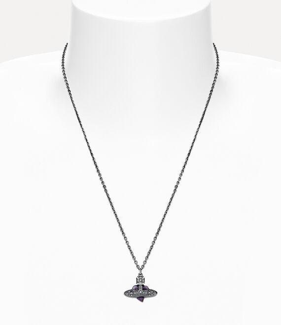 Man. Diamante Heart Pendant Necklace Product Image