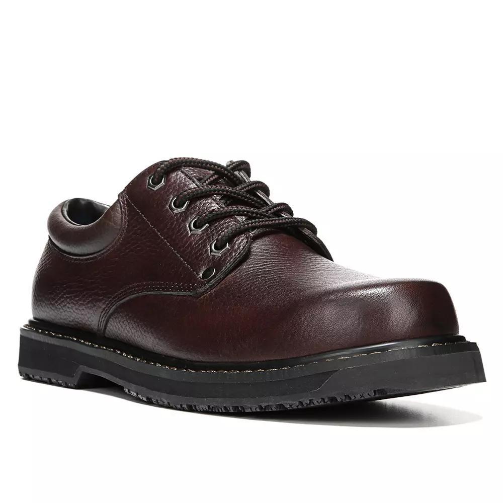 Dr. Scholl's Harrington Men's Slip-Resistant Work Oxford's, Size: 10.5 Wide, Brown Product Image