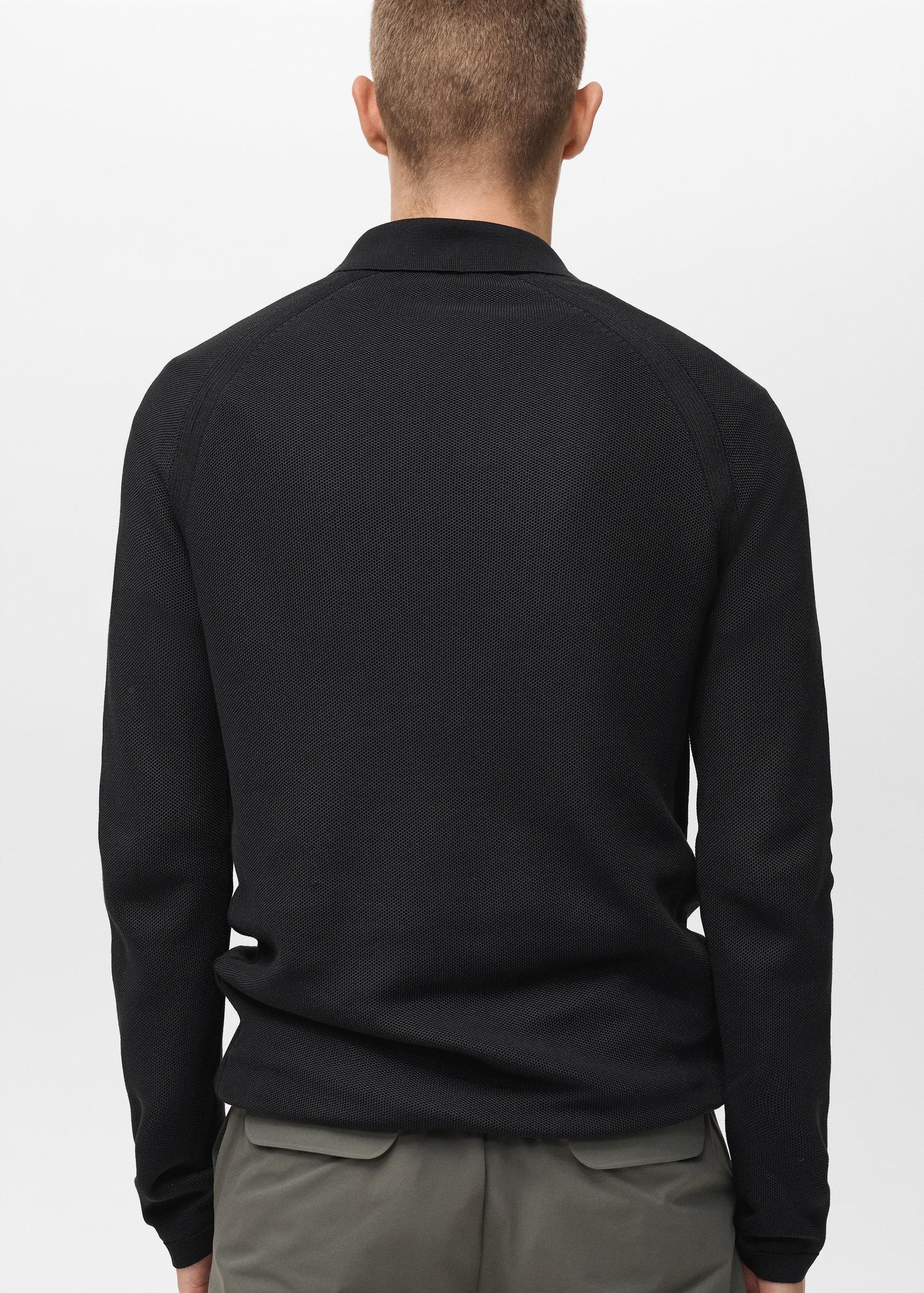 Polo shirt with COOLMAX® technology structure - Men | MANGO USA Product Image