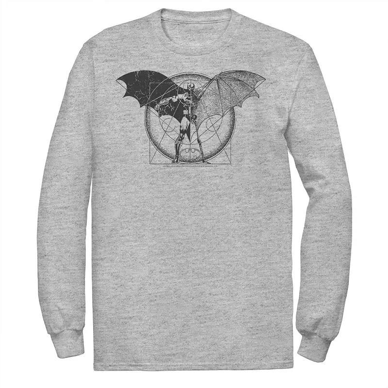 Men's DC Comics Batman Half Skeleton Sketched Poster Tee, Size: Large, White Product Image