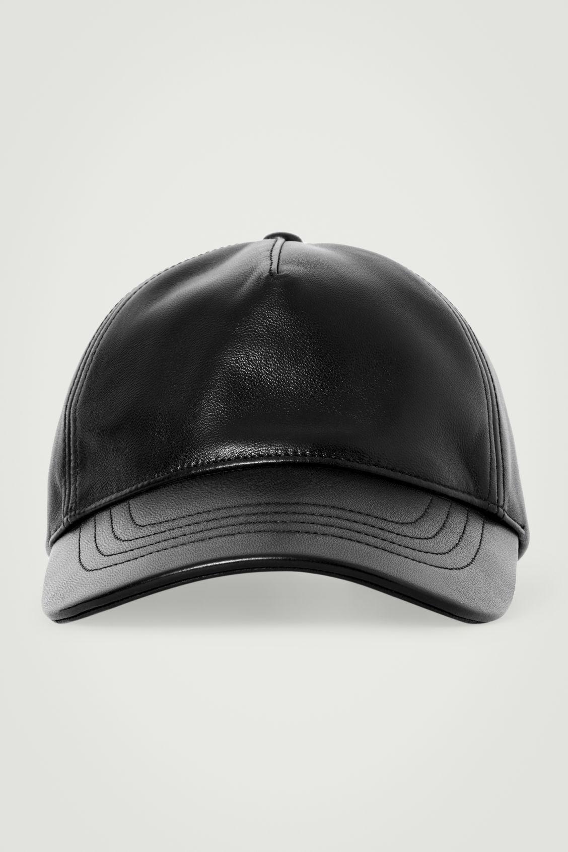 LEATHER BASEBALL CAP Product Image
