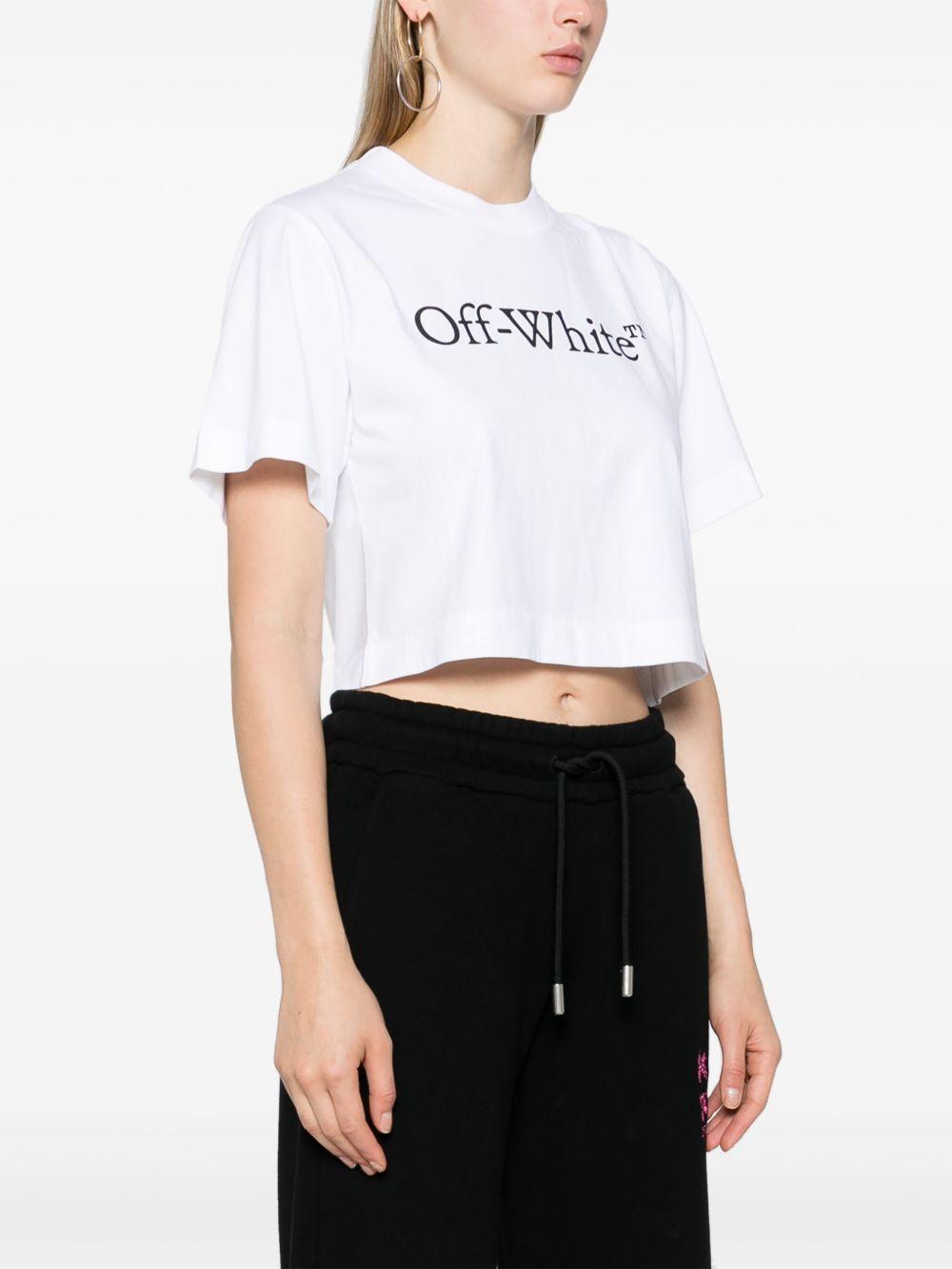 logo-print cropped T-shirt Product Image