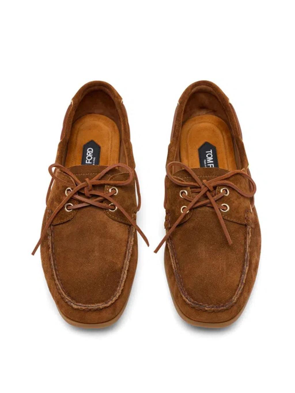 TOM FORD Robin Loafer Shoes In Brown Product Image
