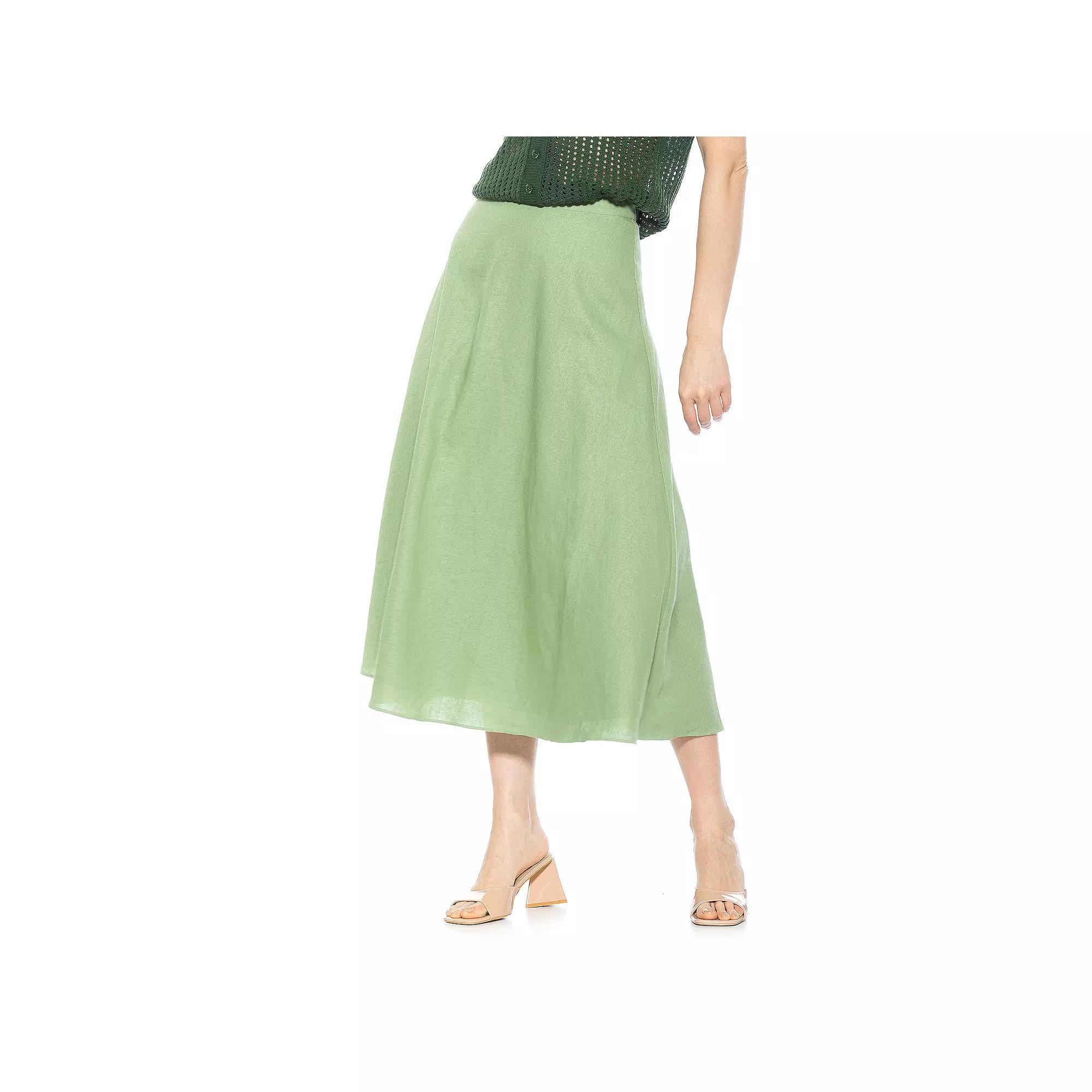 Women's ALEXIA ADMOR Brilyn Maxi Skirt, Size: 12, Green Product Image