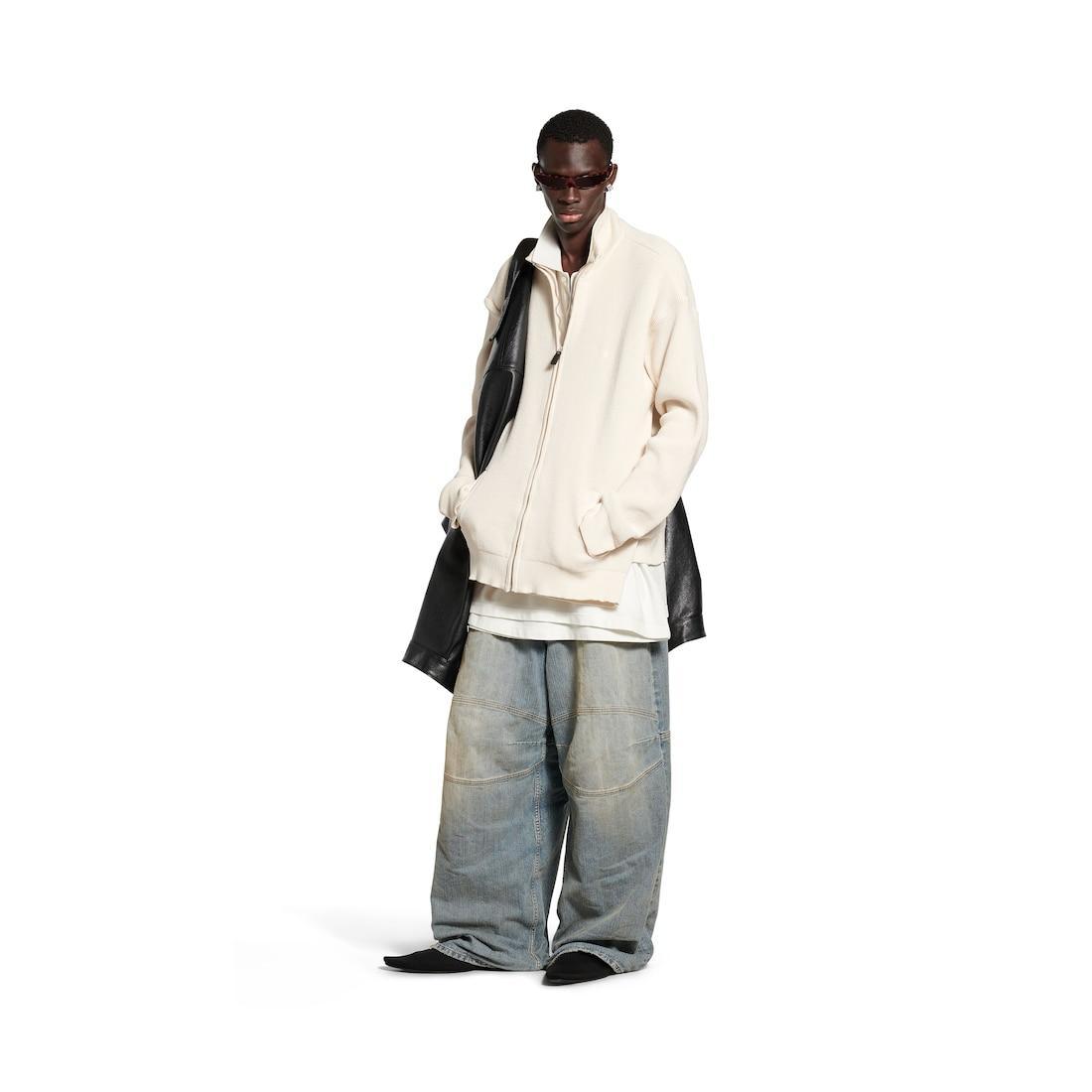 Men's Intertwined Sweater in Beige Product Image