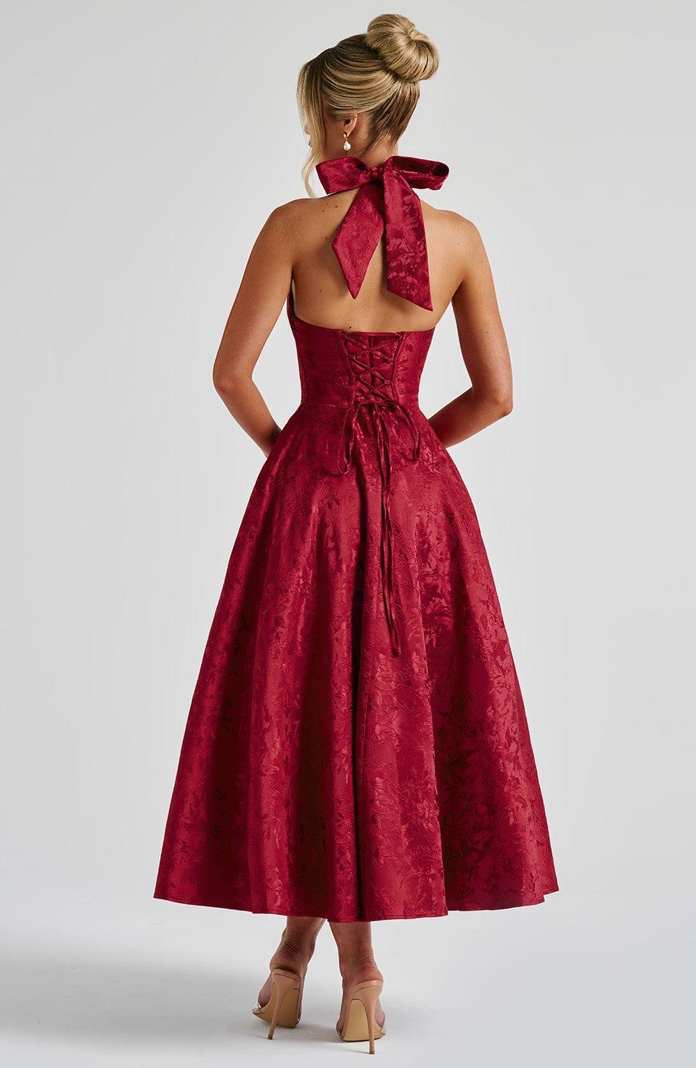 Effie Midi Dress - Red Product Image