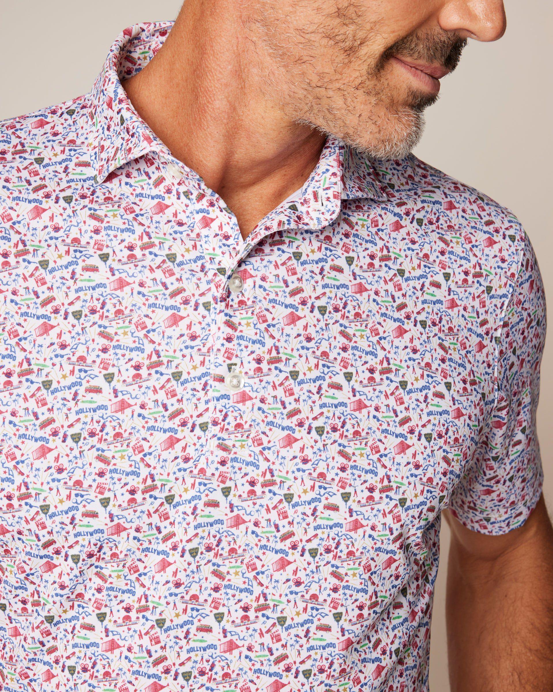 Performance Jersey Polo - Destination Print Male Product Image