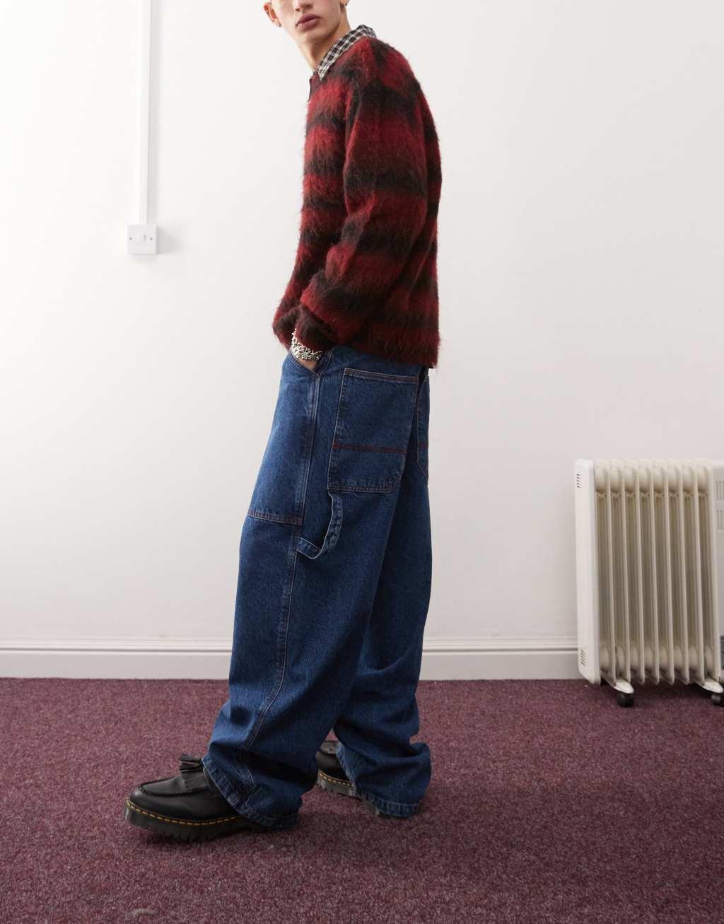 COLLUSION carpenter jeans in bright wash Product Image