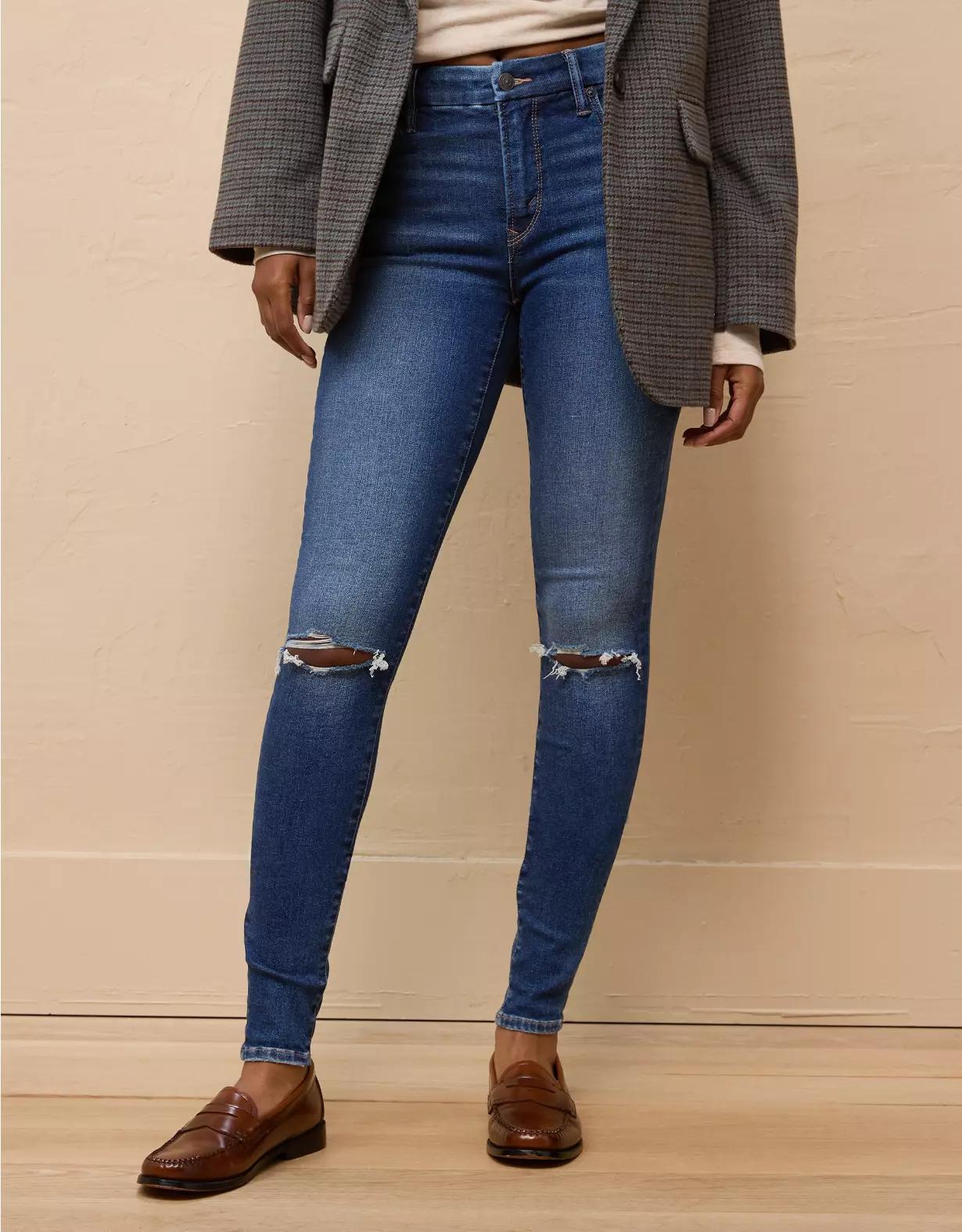 AE Luxe Ripped High-Waisted Jegging Product Image