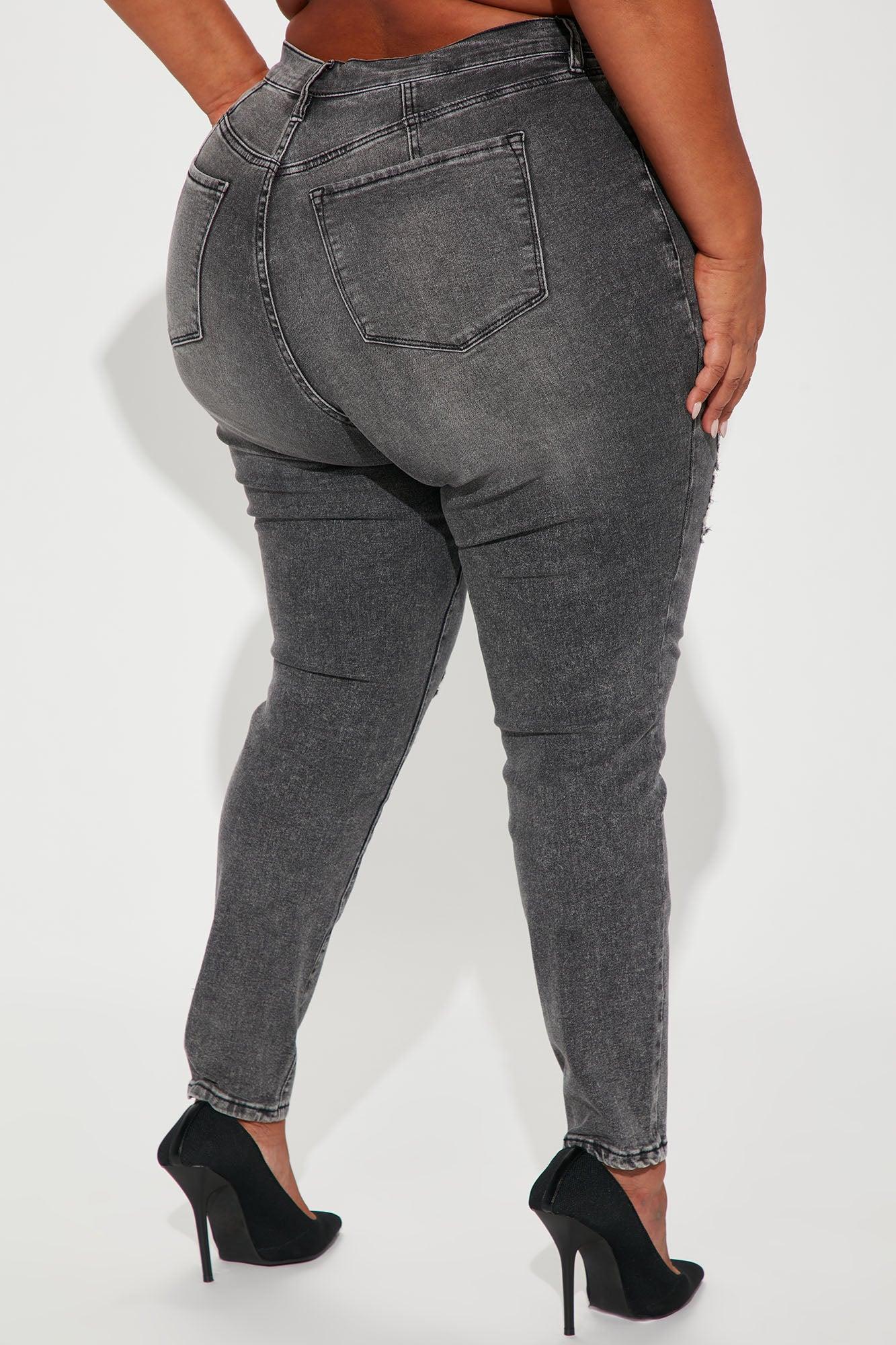 Living Life High Stretch Skinny Jeans - Black Wash Product Image